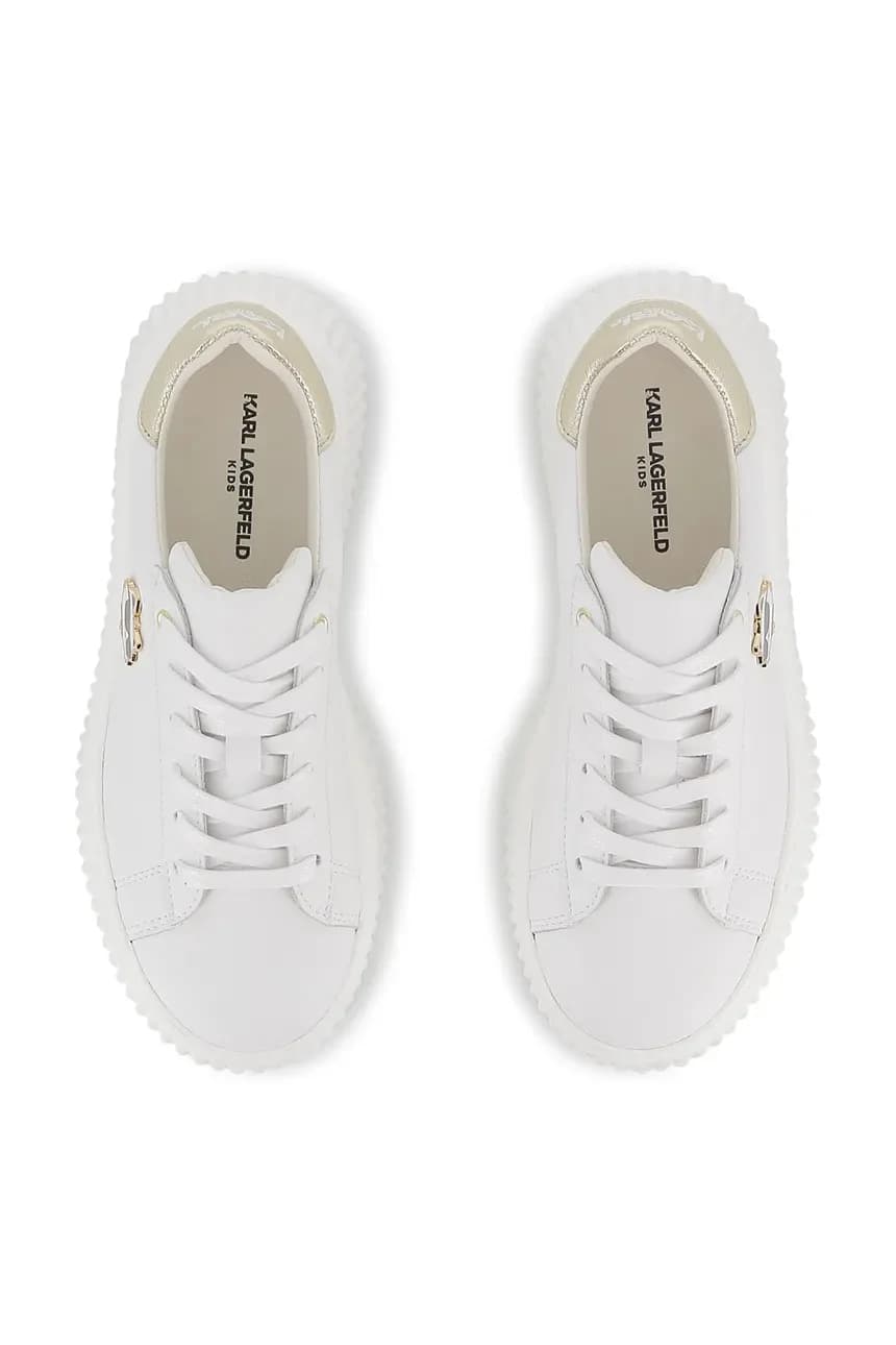 Детские кожаные кроссовки - фото 4