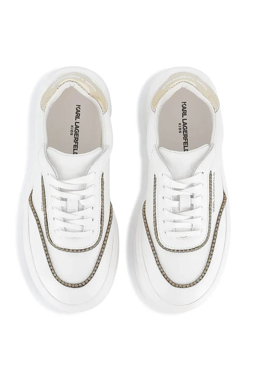 Детские кожаные кроссовки - фото 4