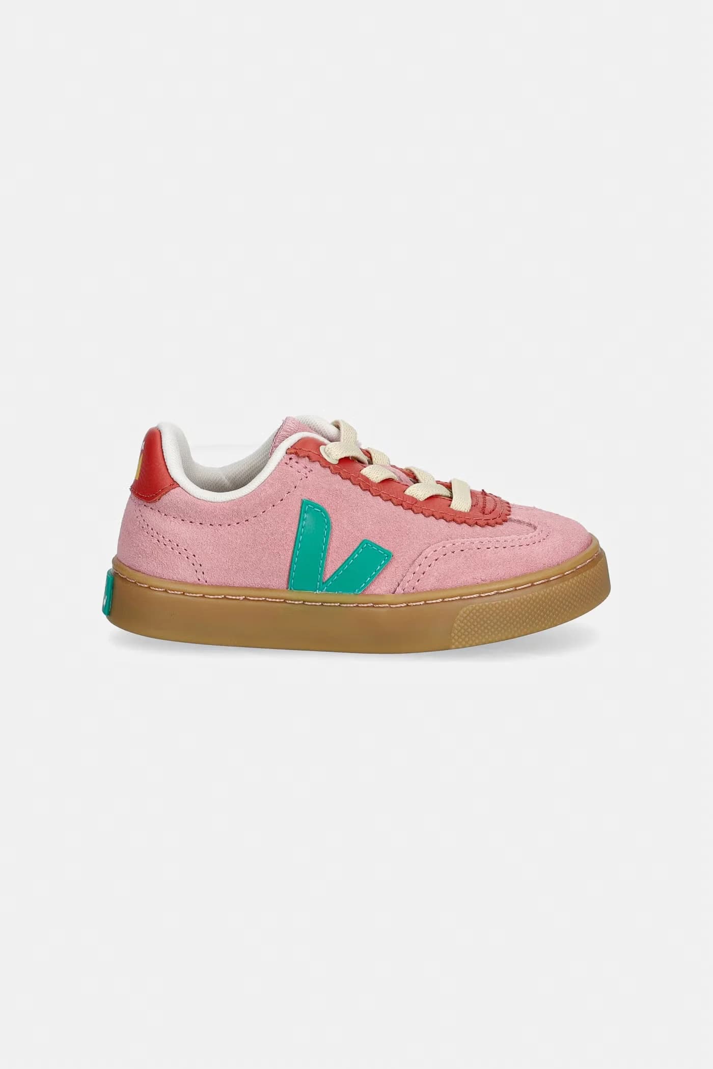 Детские замшевые кроссовки Veja X JELLY MALLOW SML VOLLEY - фото 2