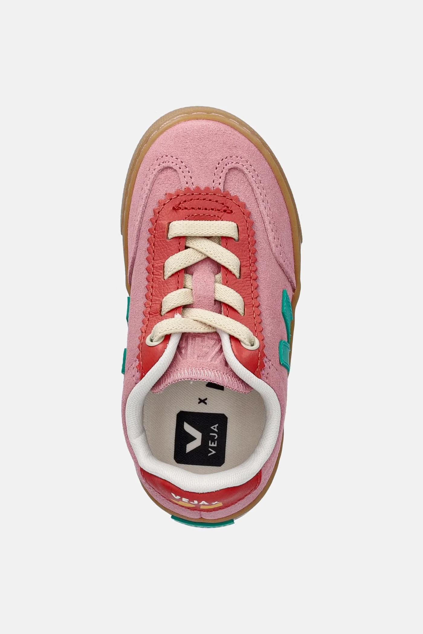 Детские замшевые кроссовки Veja X JELLY MALLOW SML VOLLEY - фото 4