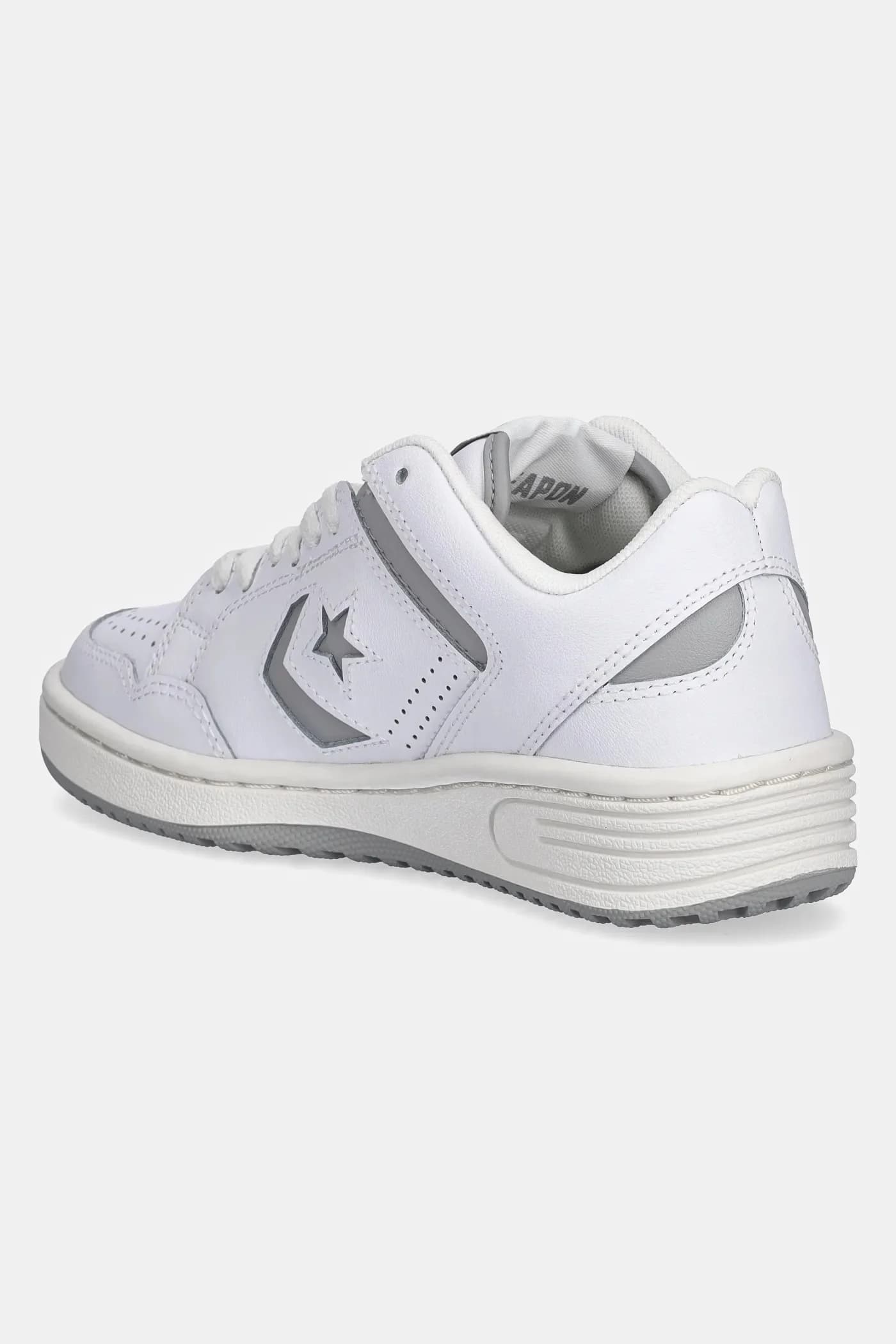 кроссовки из кожи с эффектом оружия - фото 3