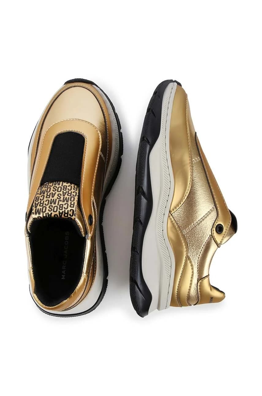 Детские кожаные кроссовки - фото 6