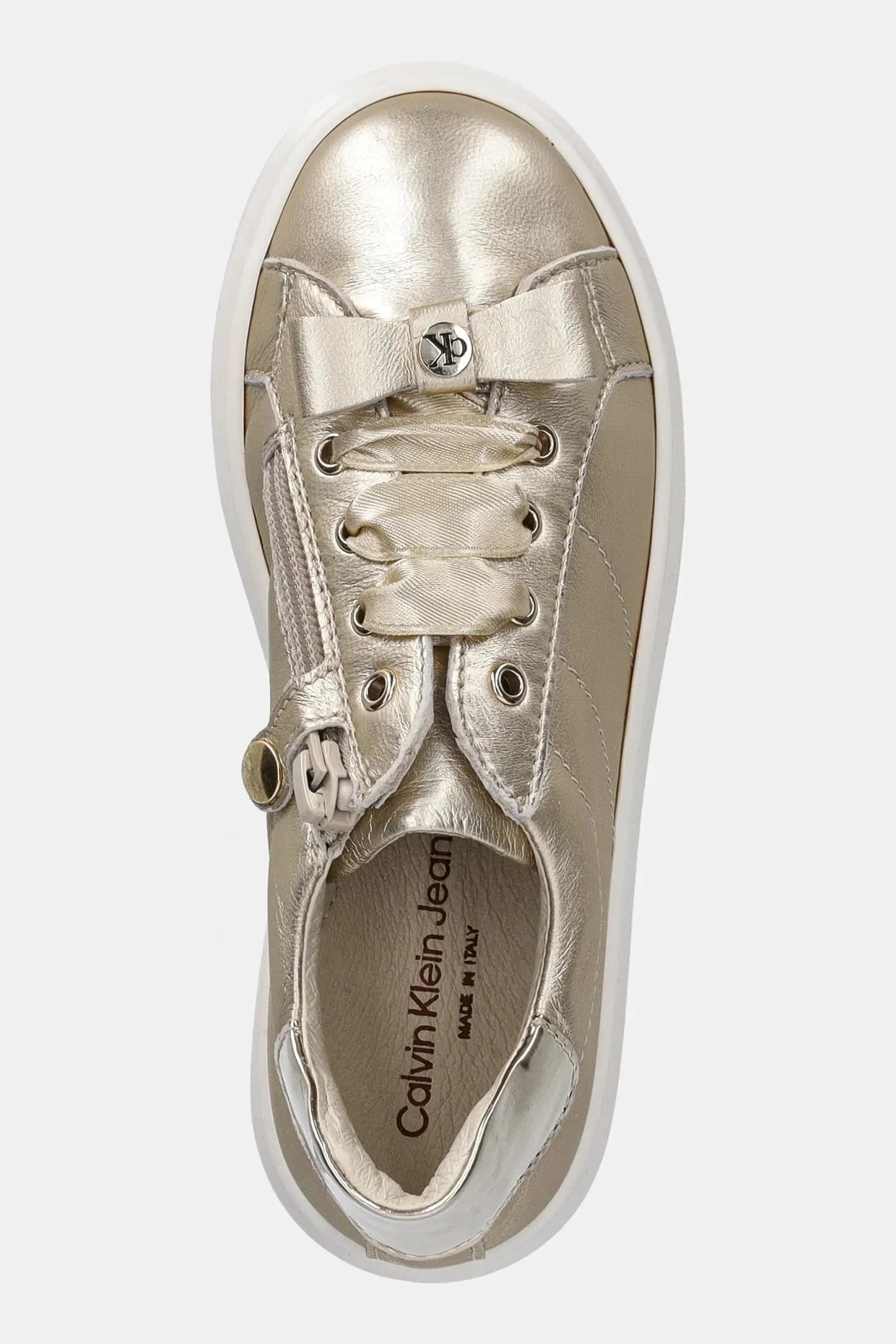 Детские кожаные кроссовки - фото 4