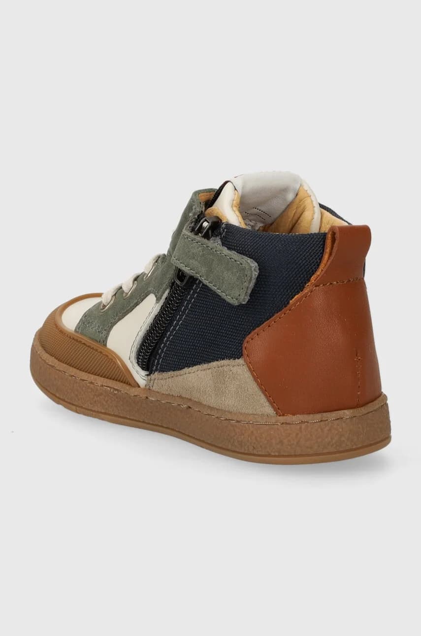 Детские кожаные кроссовки MOUSSE BUMP - фото 3