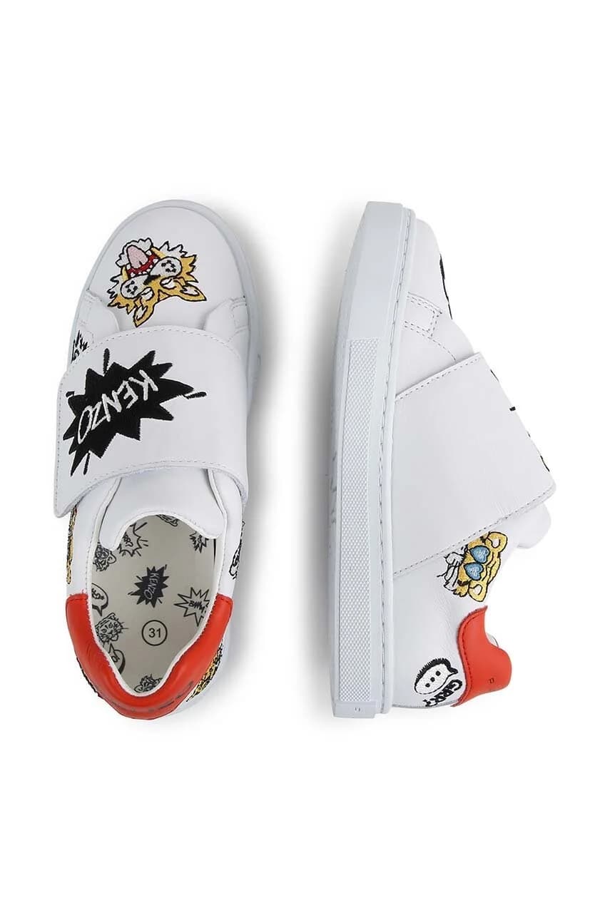 Детские кожаные кроссовки - фото 6