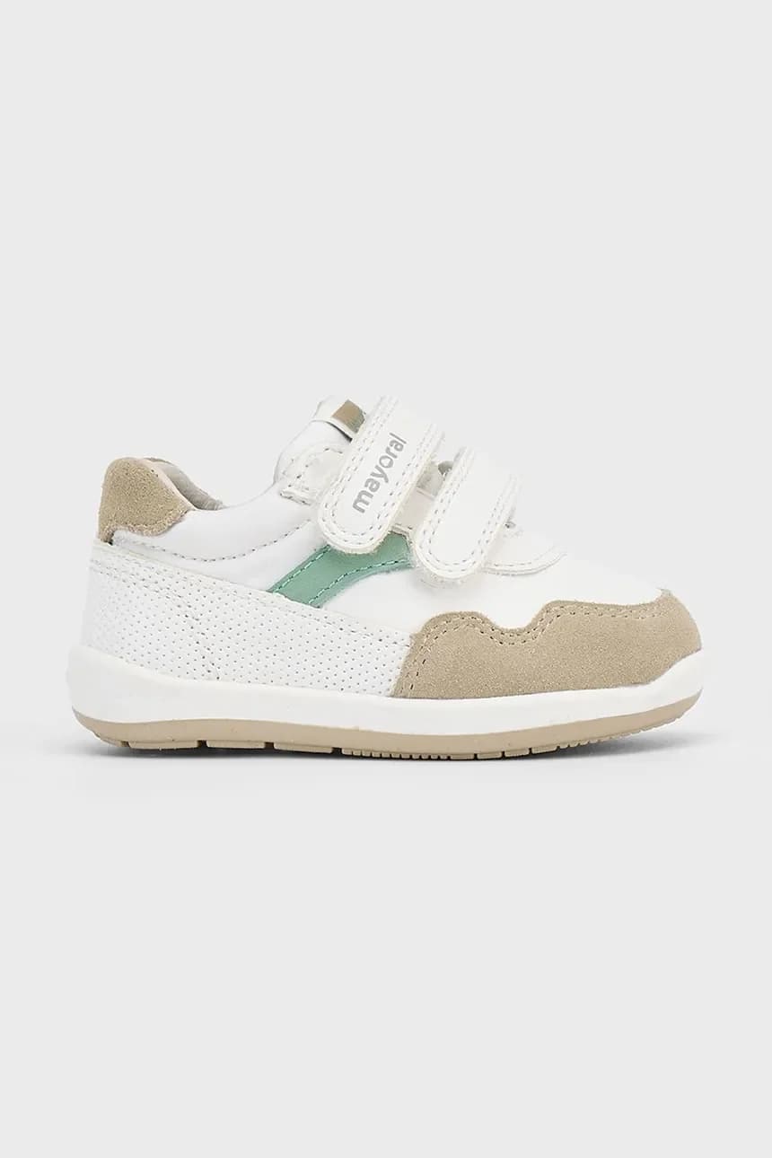 Детские кожаные кроссовки