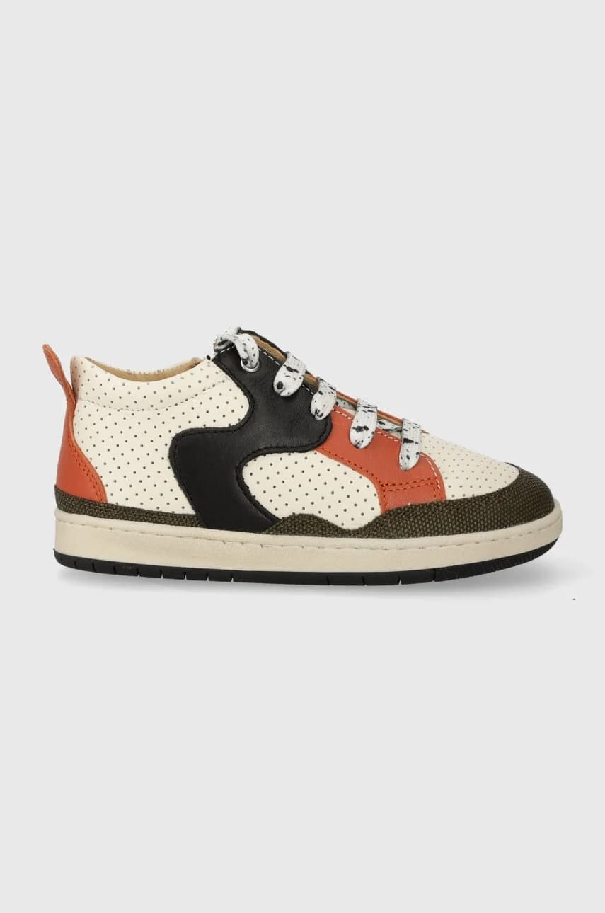 Детские кожаные кроссовки