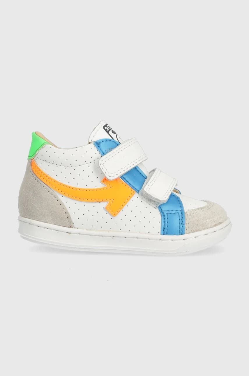 Детские кожаные кроссовки