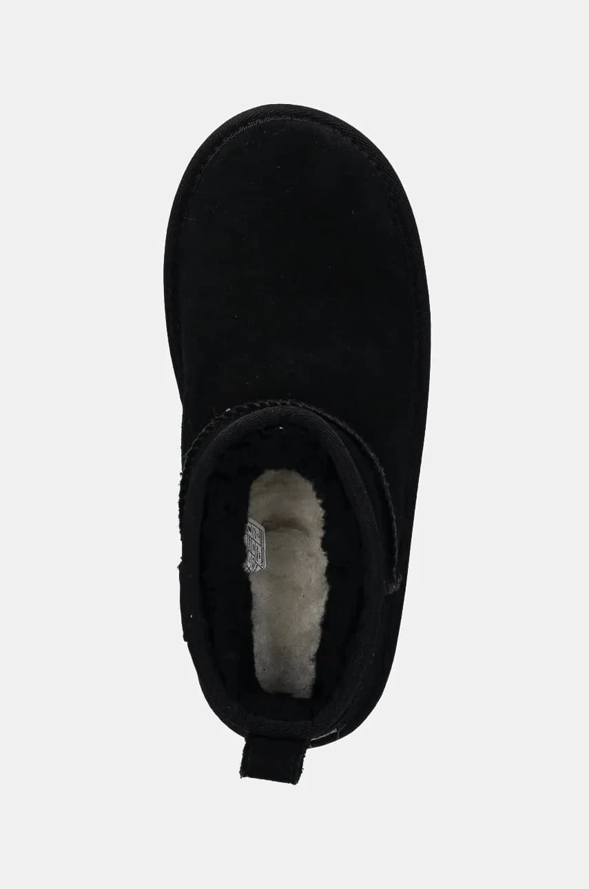 Детские замшевые зимние ботинки CLASSIC ULTRA MINI PLATFORM - фото 4