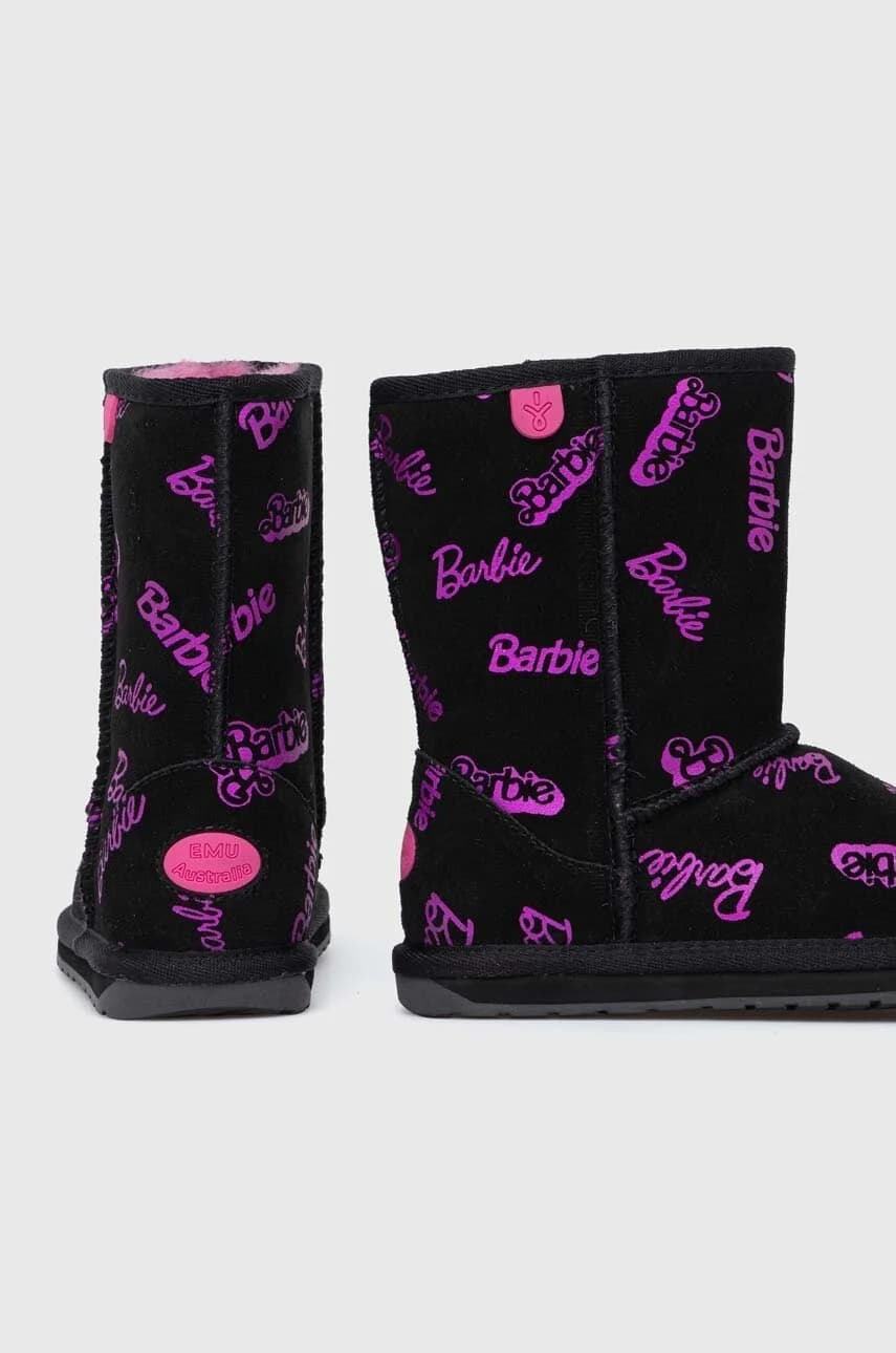 Детские замшевые зимние сапоги Барби? Валлаби Принт Ло - фото 3