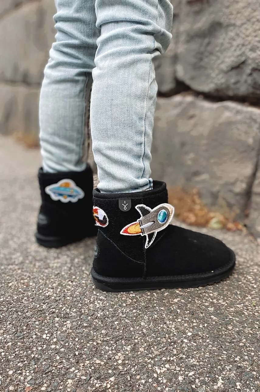 Детские замшевые зимние ботинки Wallaby Mini Play - фото 7