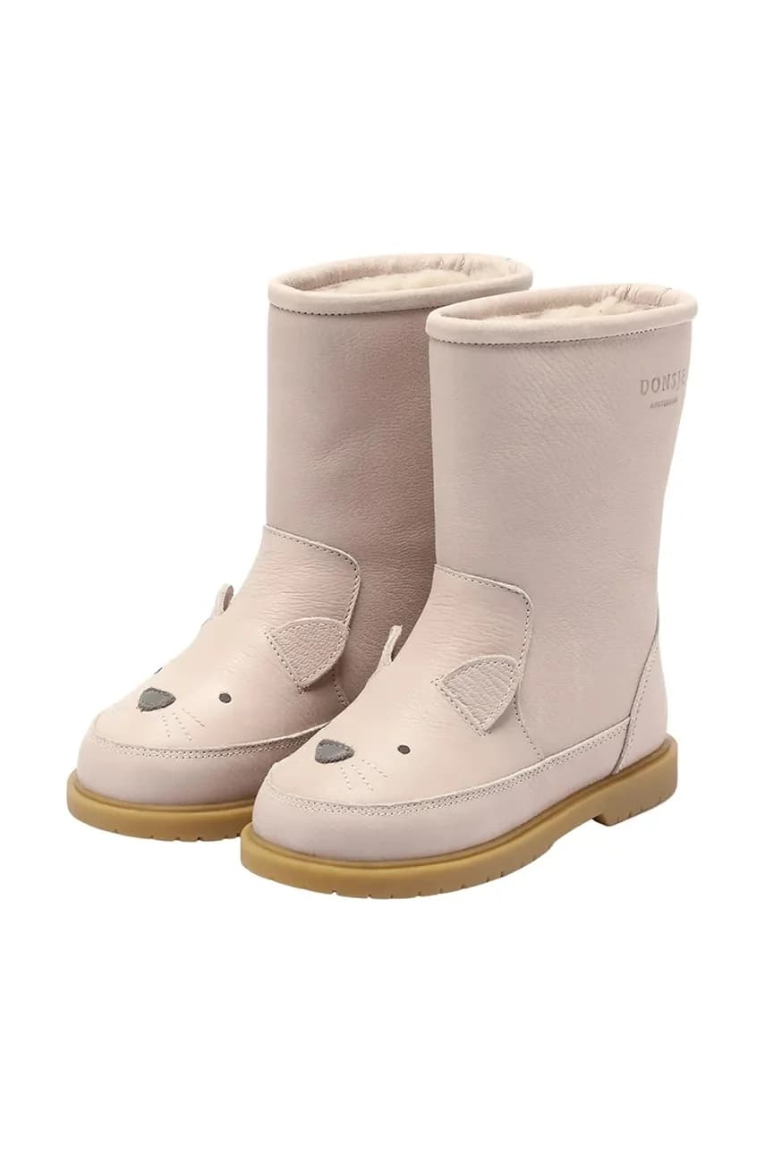 Детская кожаная зимняя обувь Wadudu Classic Boots Cat - фото 3