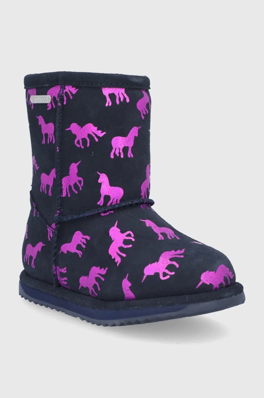 Детские замшевые зимние ботинки Rainbow Unicorn Brumby - фото 2