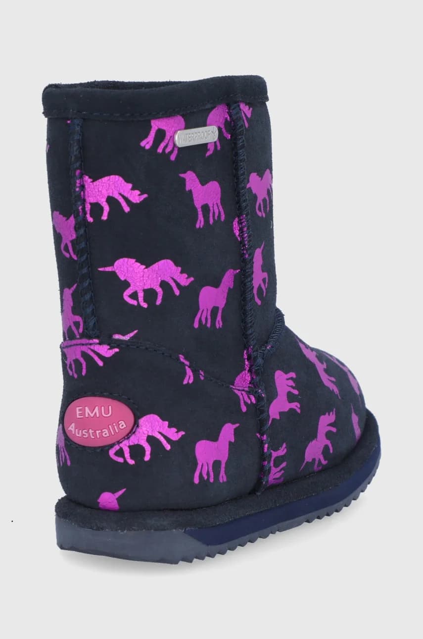 Детские замшевые зимние ботинки Rainbow Unicorn Brumby - фото 3