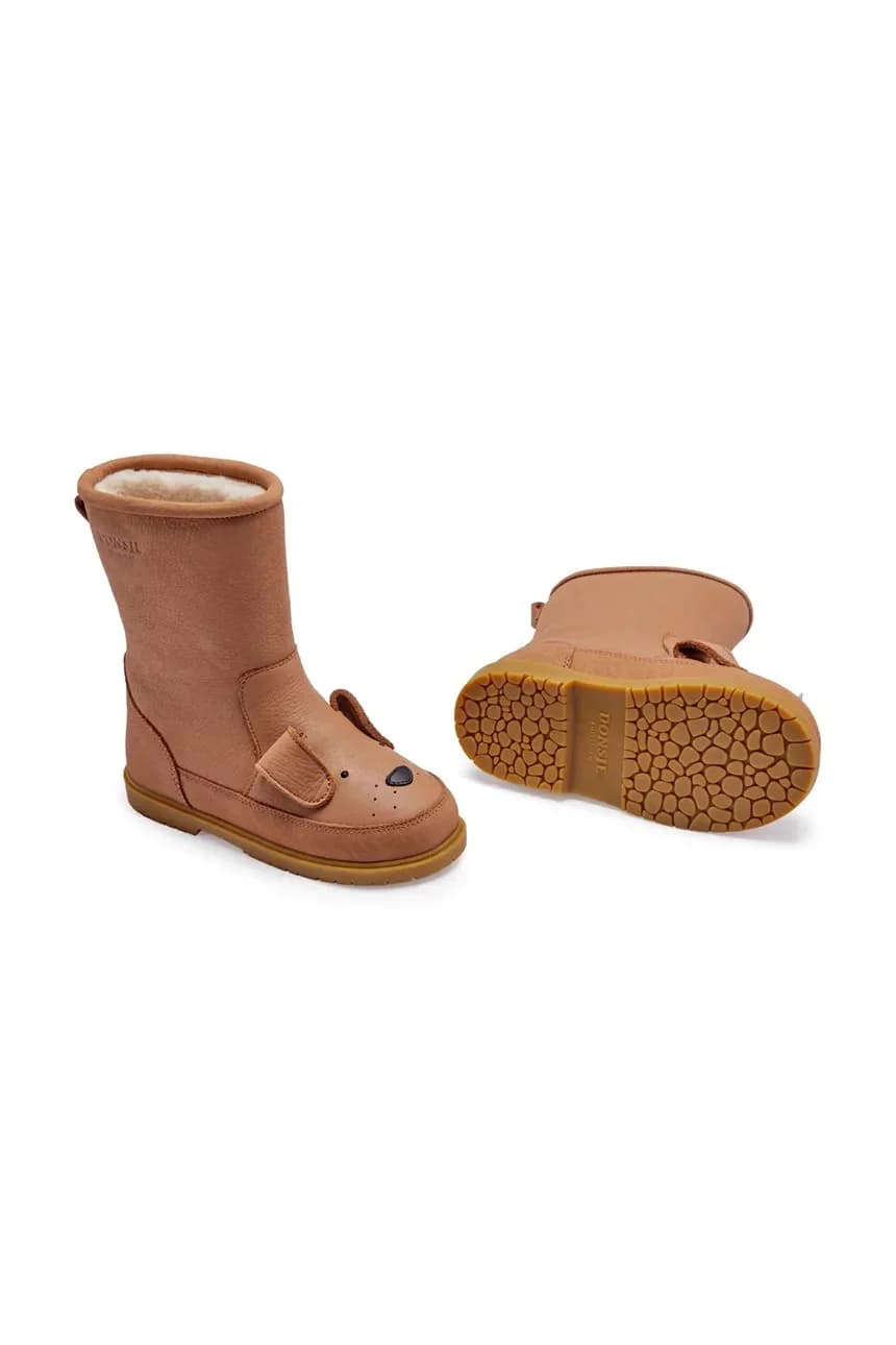 Детская кожаная зимняя обувь Wadudu Classic Boots Dog - фото 2