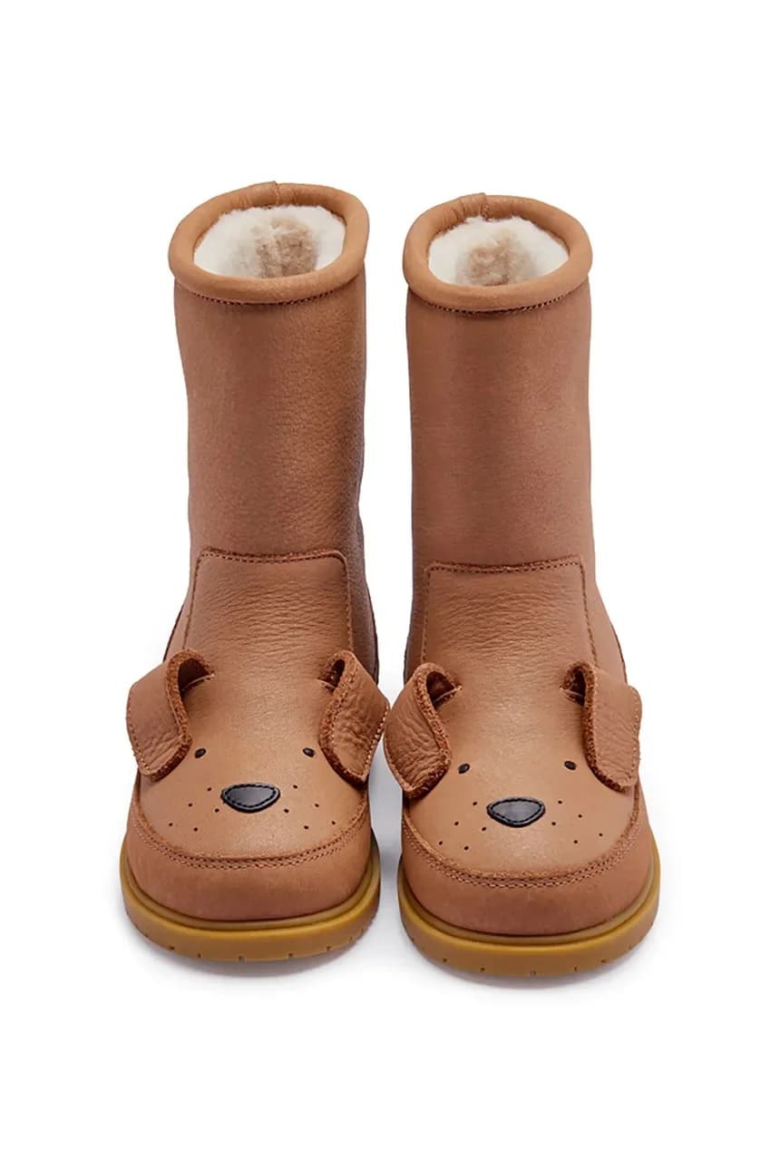 Детская кожаная зимняя обувь Wadudu Classic Boots Dog - фото 4