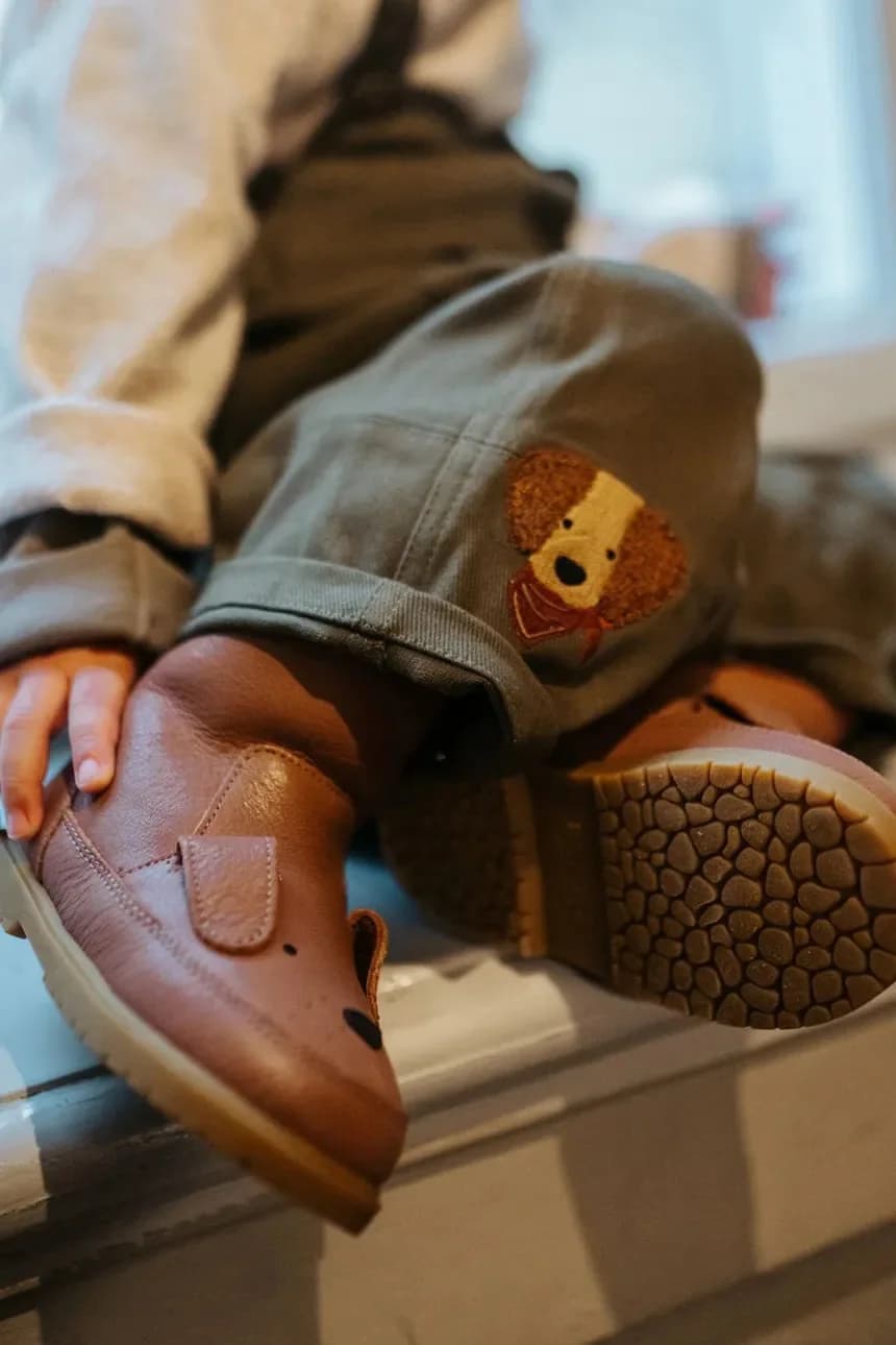 Детская кожаная зимняя обувь Wadudu Classic Boots Dog