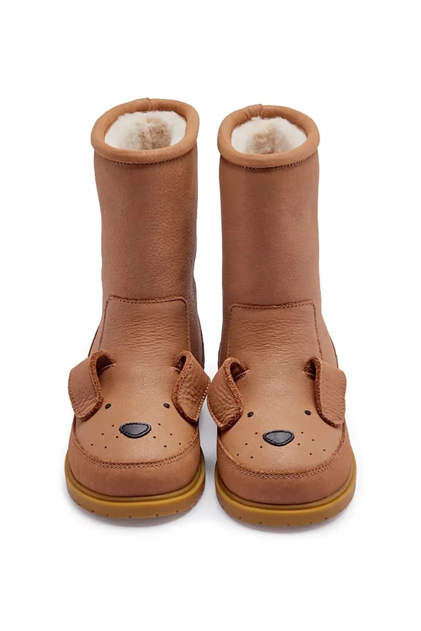 Детская кожаная зимняя обувь Wadudu Classic Boots Dog - фото 4