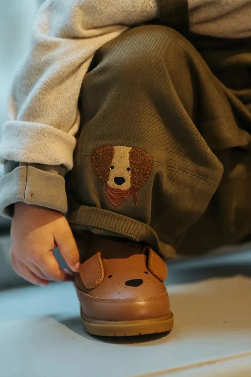 Детская кожаная зимняя обувь Wadudu Classic Boots Dog - фото 7