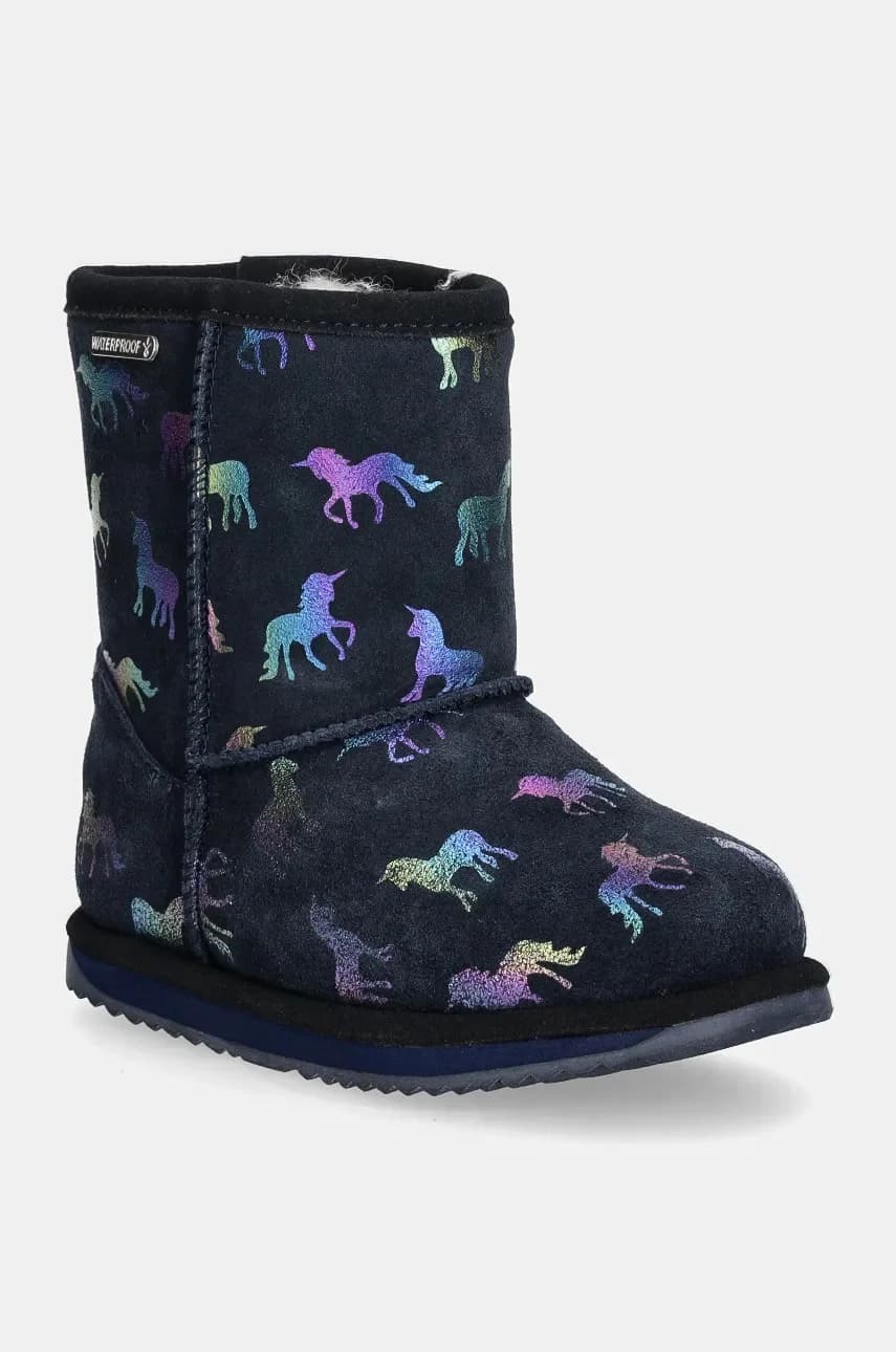 Детские замшевые зимние ботинки Rainbow Unicorn Brumby