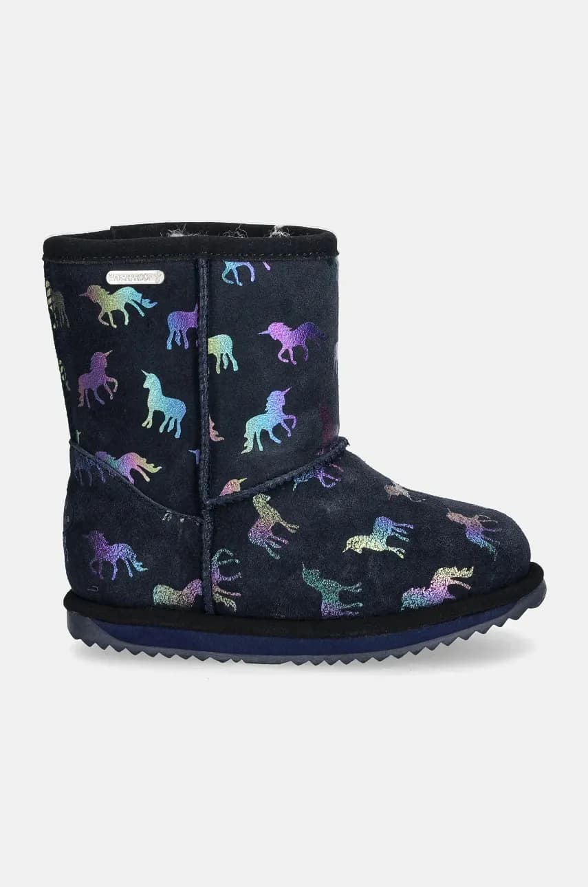 Детские замшевые зимние ботинки Rainbow Unicorn Brumby - фото 2