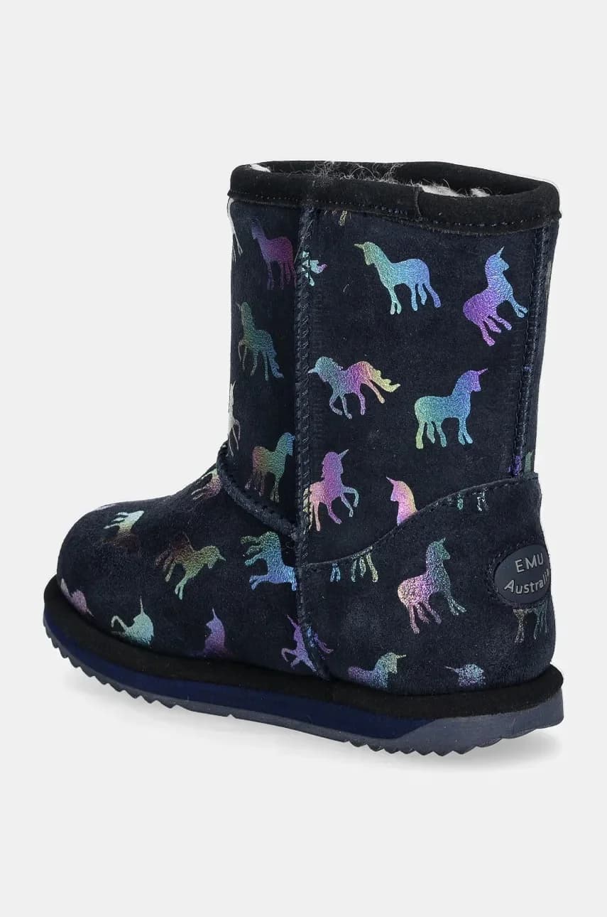 Детские замшевые зимние ботинки Rainbow Unicorn Brumby - фото 3