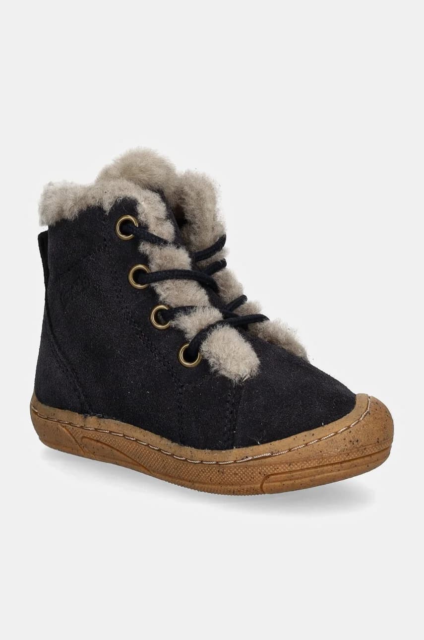 MINNI SUEDE LACES детская замшевая зимняя обувь