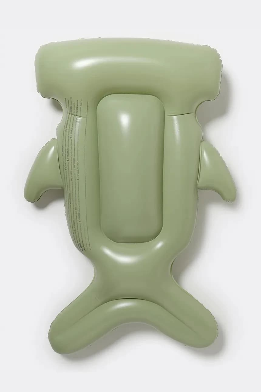 Детский надувной матрас для плавания Salty the Shark Khaki - фото 2