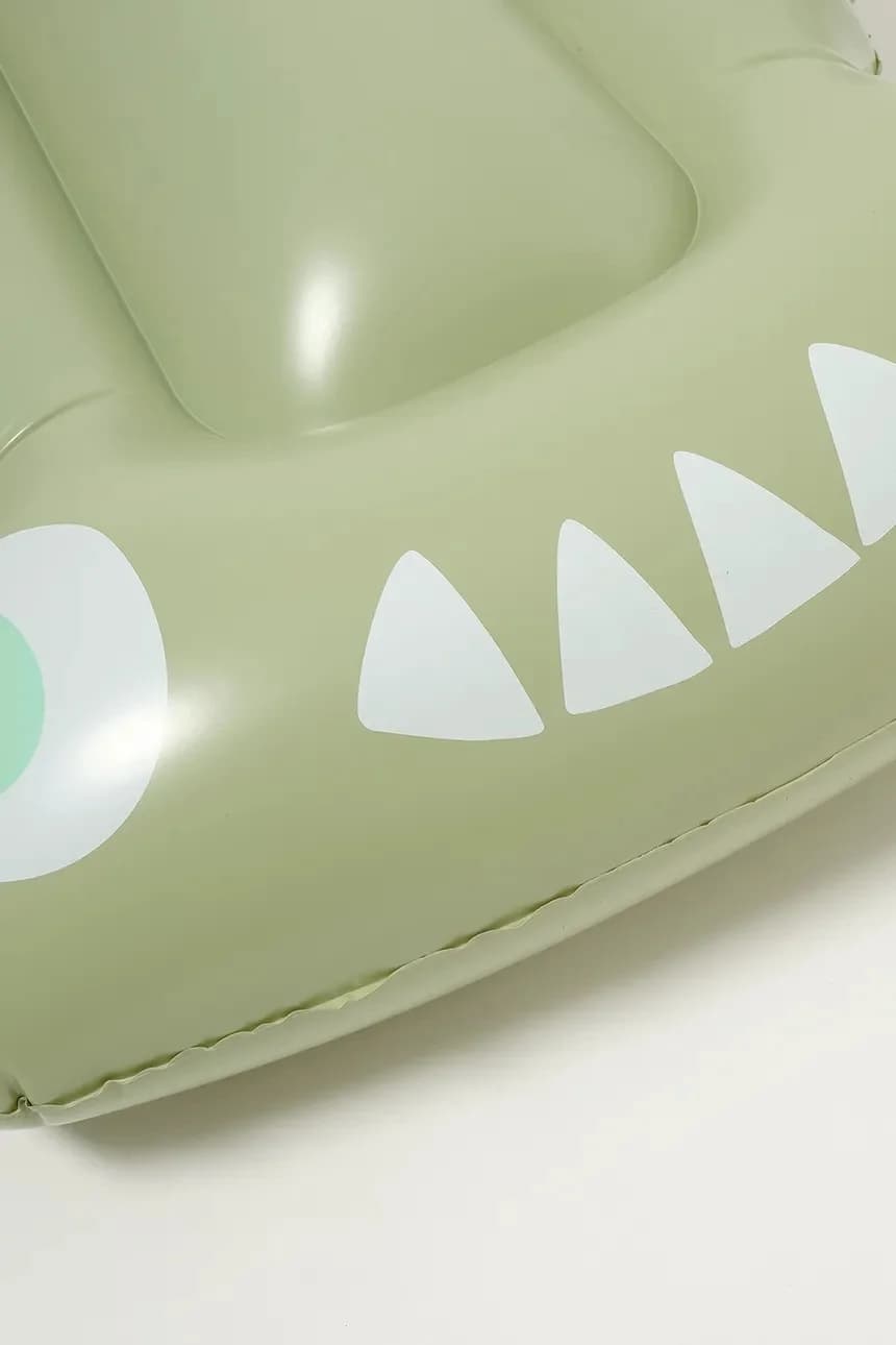 Детский надувной матрас для плавания Salty the Shark Khaki - фото 5