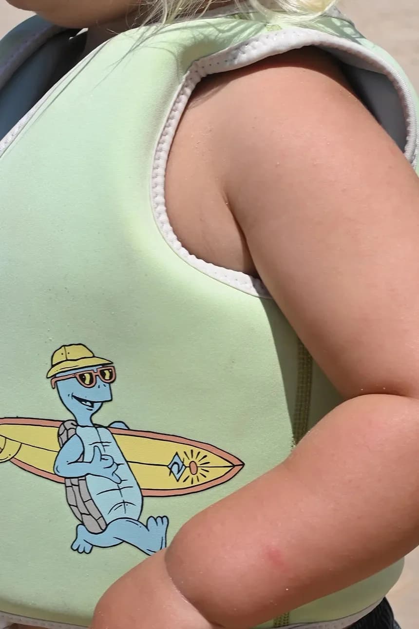 Shred Turtle Aqua x Rip Curl детский купальный жилет для детей 2-3 лет - фото 7