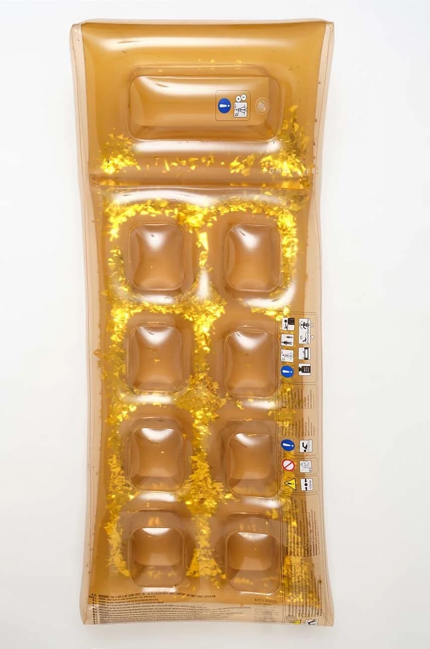 Надувной матрас Disco Gold для купания. - фото 2