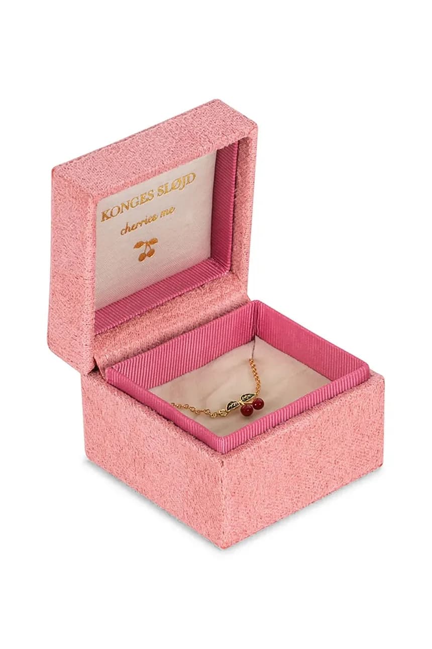 Колье из позолоченного серебра 24 карата ОЖЕРЕЛЬЕ С ПОЗОЛОЧЕНИЕМ ВИШНЯ