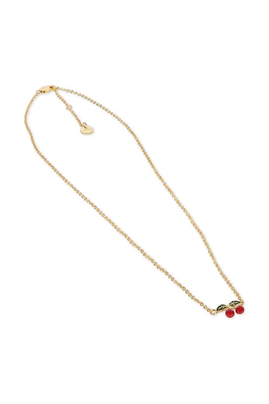 колье из позолоченного серебра 24 карата ОЖЕРЕЛЬЕ С ПОЗОЛОЧЕНИЕМ ВИШНЯ - фото 3