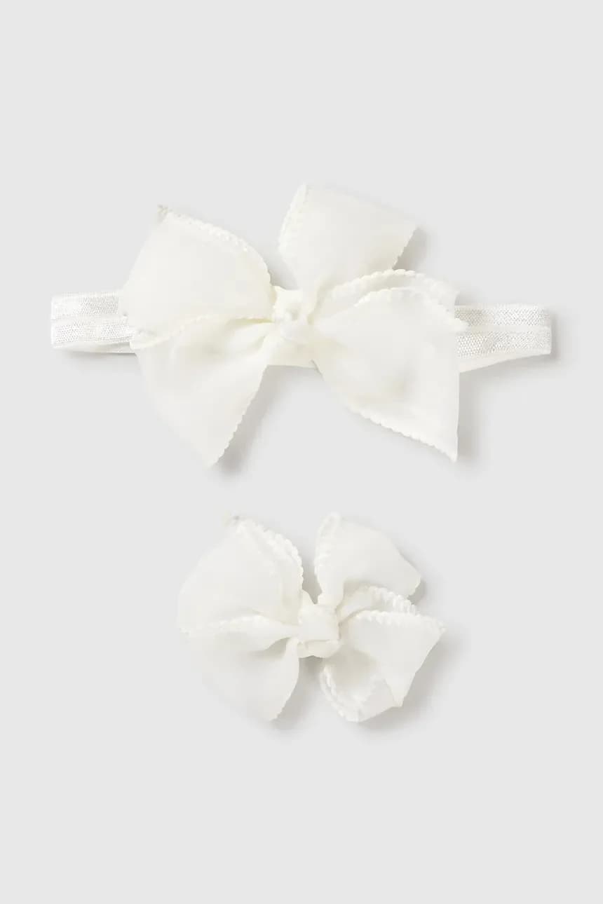 Детская повязка на голову и заколка для волос.