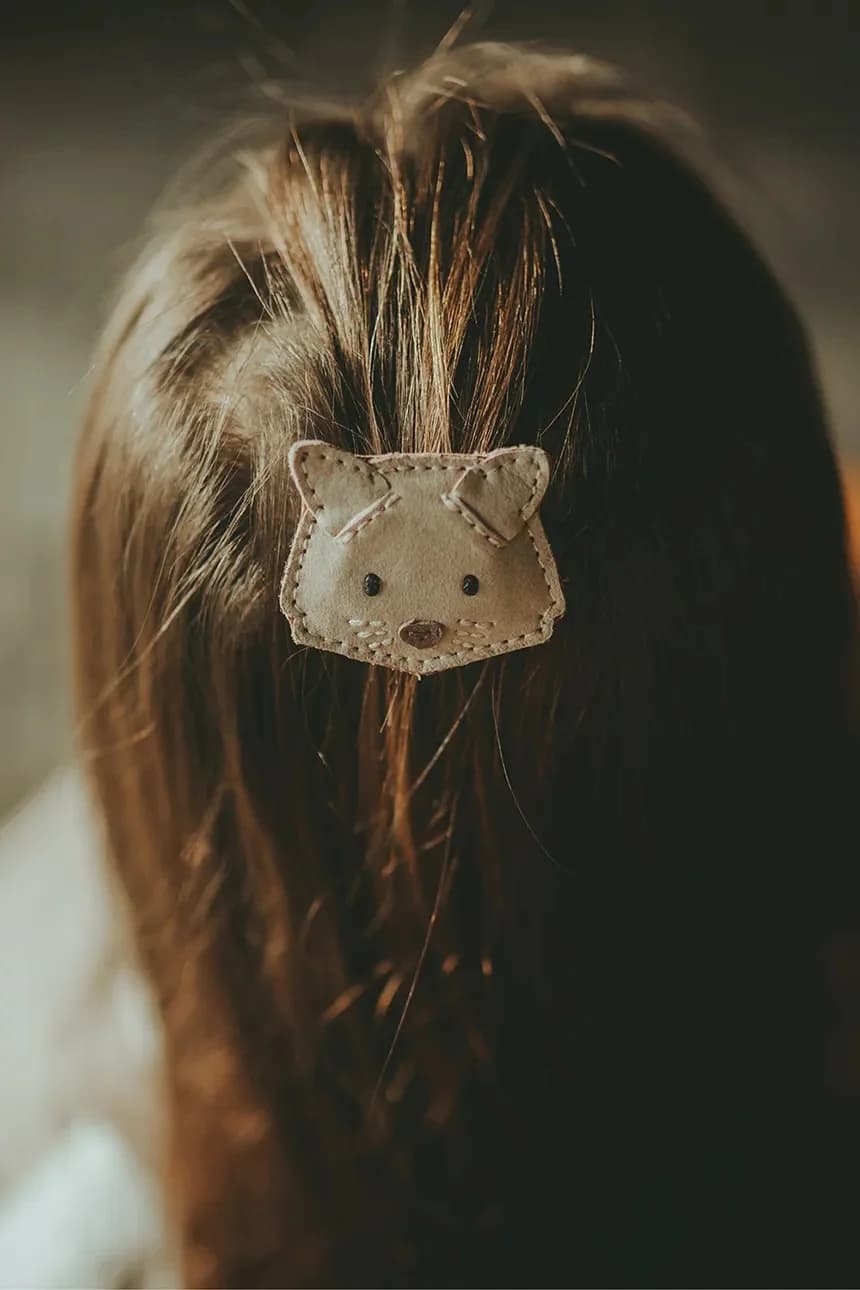 Josy Classic Hairclip Детская заколка для волос Cat