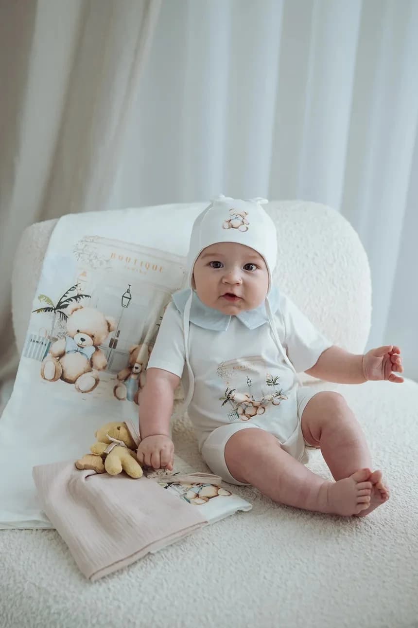 Детская шапочка из хлопка BUBUVA - фото 2