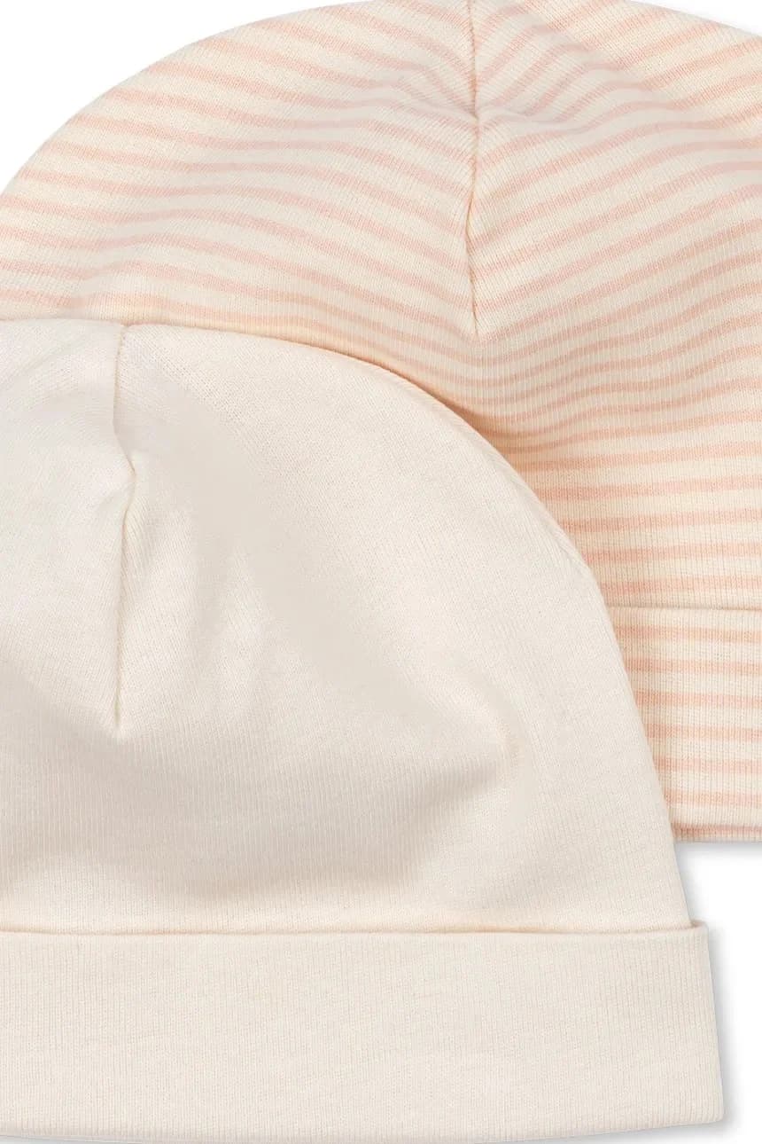 Детская шапка из хлопка FIO STRIPE 2 PACK BEANIE OCS 2 шт. - фото 3