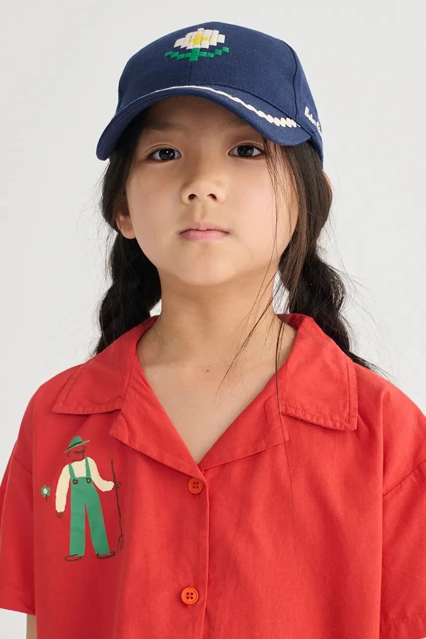 Детская хлопковая бейсболка Pixel Daisy