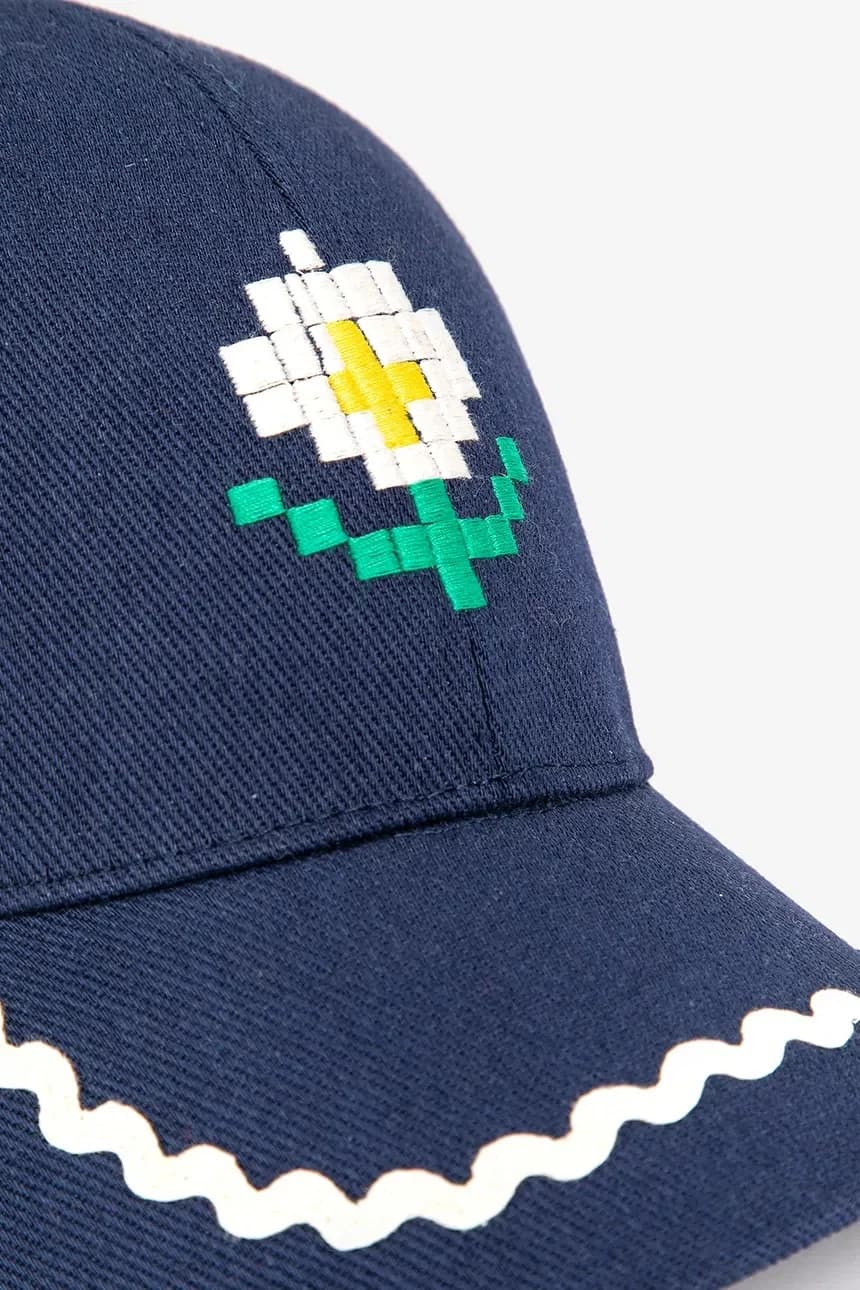 Детская хлопковая бейсболка Pixel Daisy - фото 5