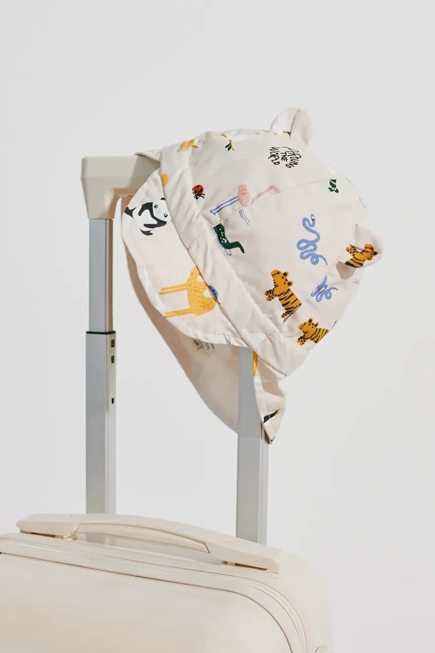 Детская хлопковая бейсболка Gorm Reversible Sun Hat With Ears - фото 4