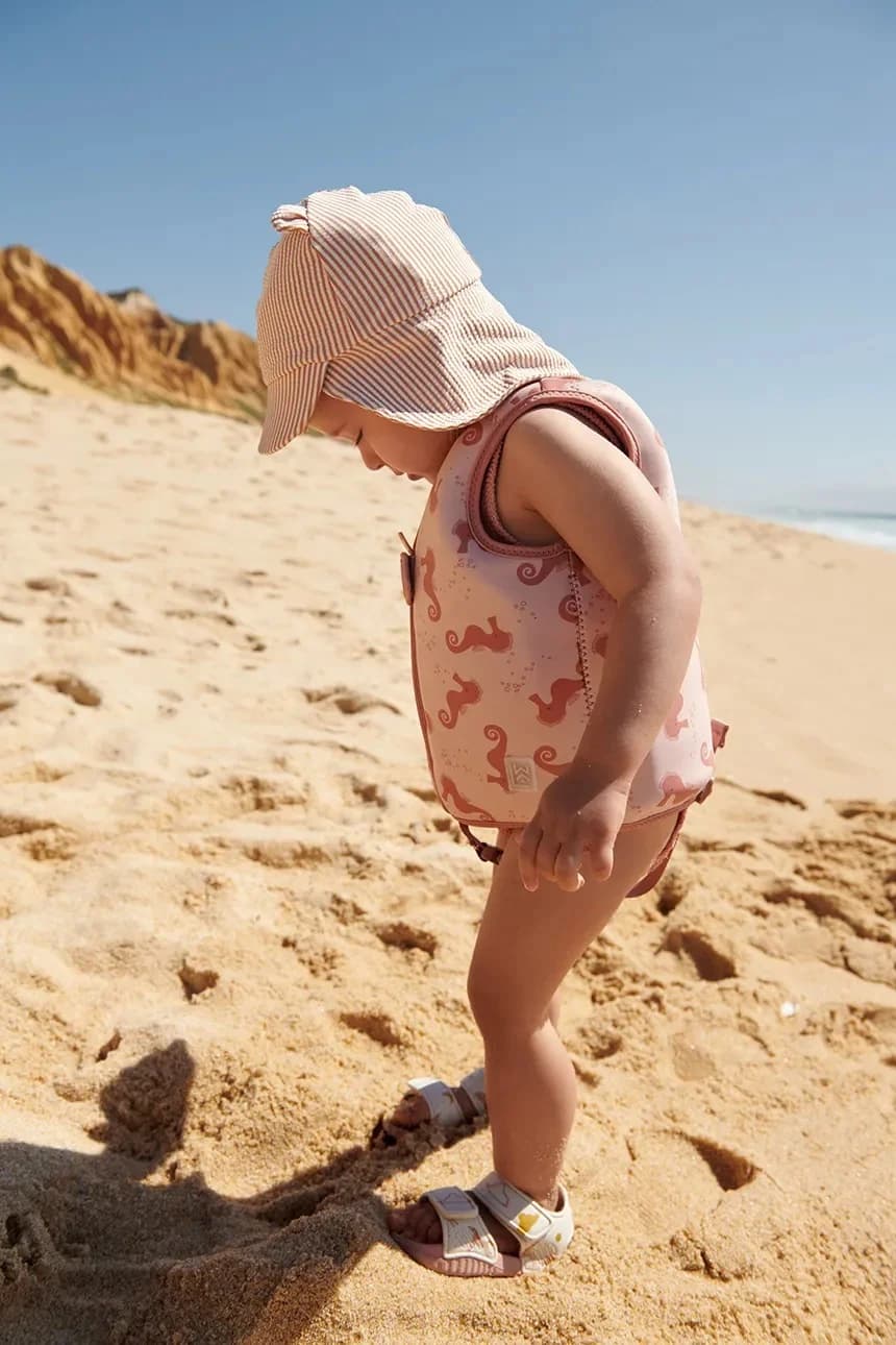 Детская бейсболка Senia Seersucker Sun Hat With Ears - фото 4