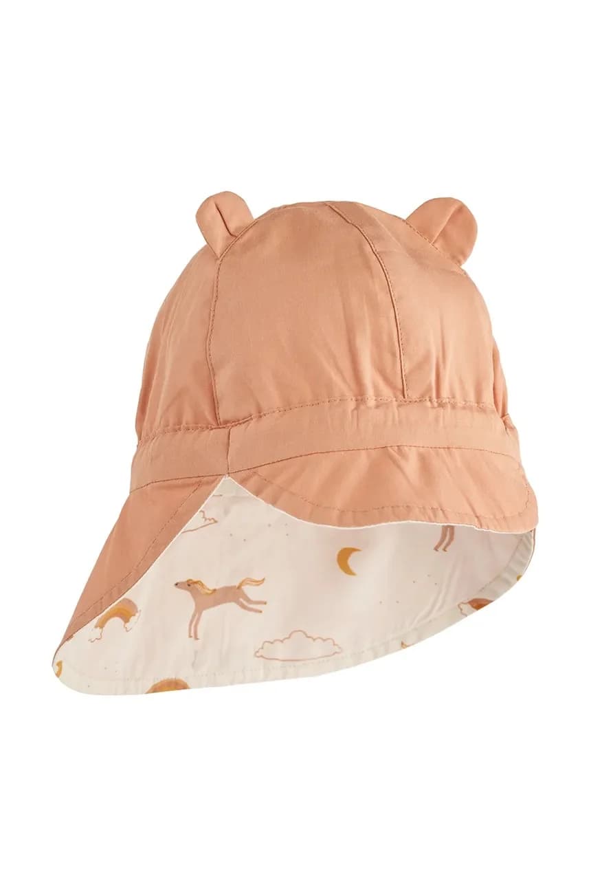 Детская двусторонняя шапка из хлопка. - фото 2