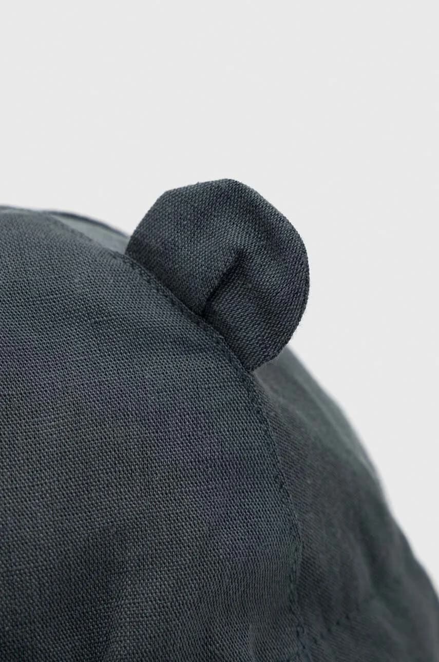 Детская шапочка из смесового льна - фото 3