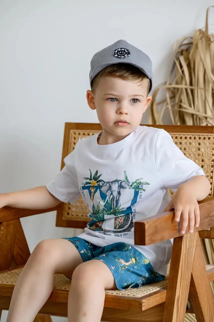 Детская хлопковая бейсболка OMER