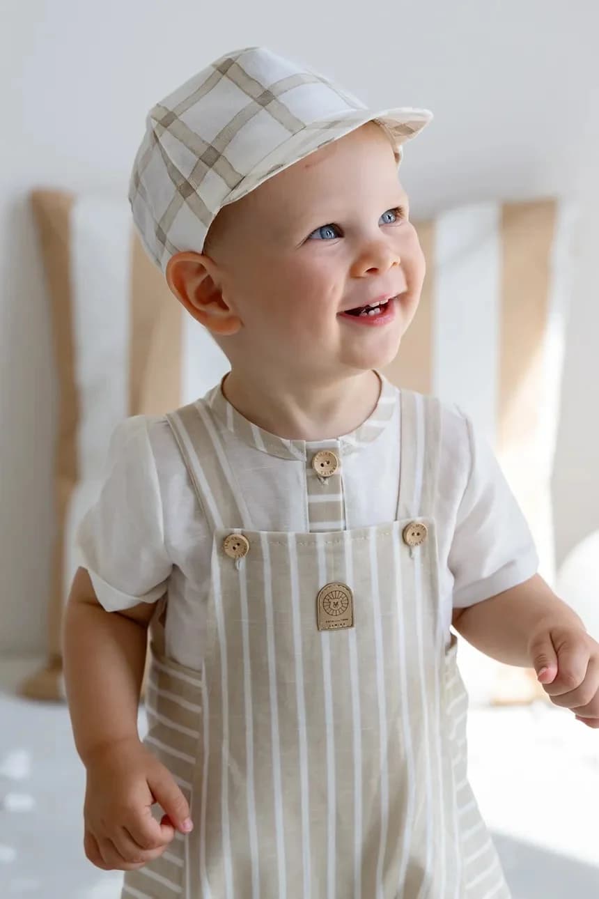 Детская льняная бейсболка RAMSEY - фото 4