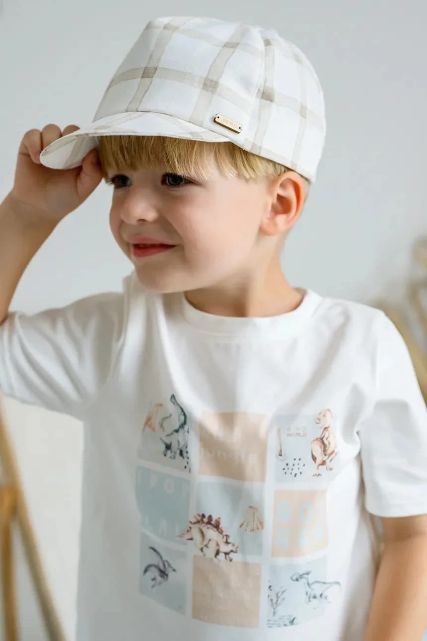 Детская льняная бейсболка RAMSEY - фото 6