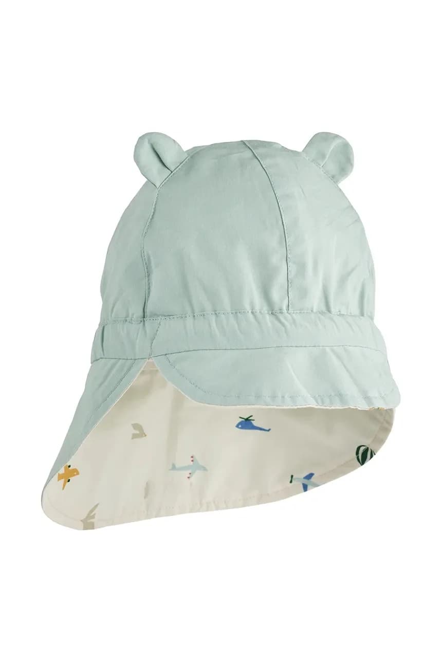 Детская двусторонняя шапка из хлопка. - фото 2