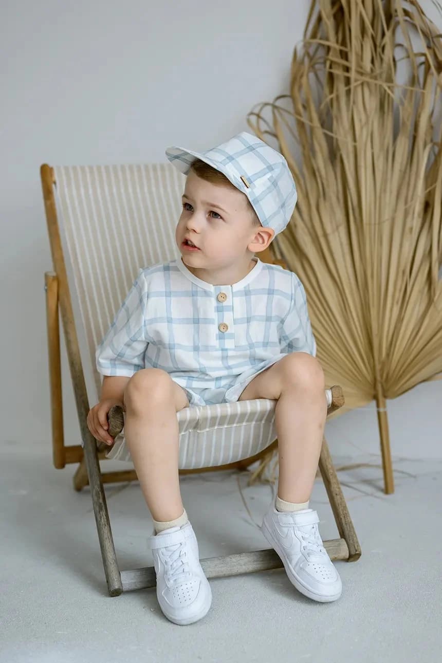 Детская льняная бейсболка RAMSEY - фото 3