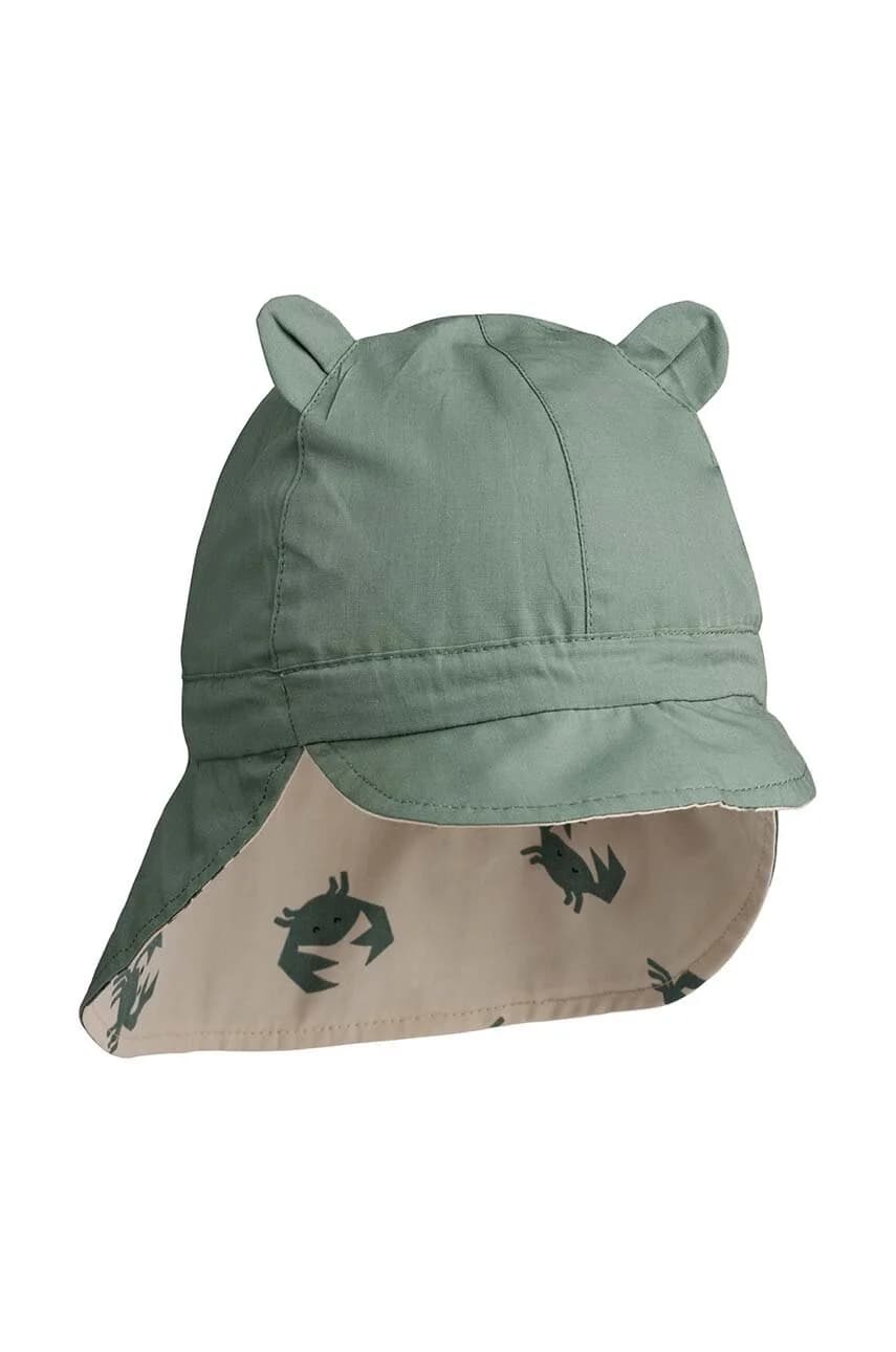 Детская двусторонняя шапка из хлопка. - фото 2