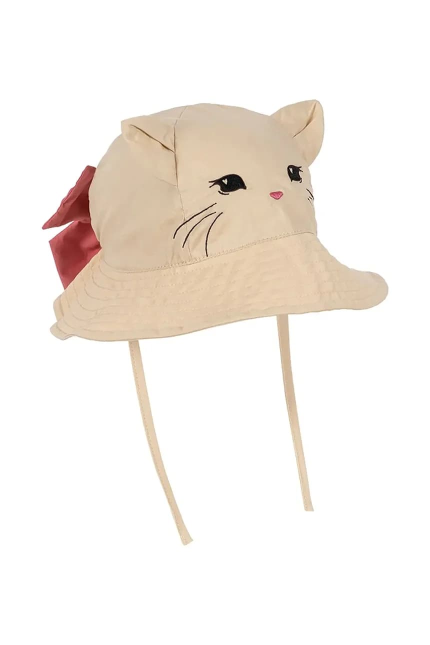 Детская хлопковая шапка VERBENA BOW KITTY SUN HAT